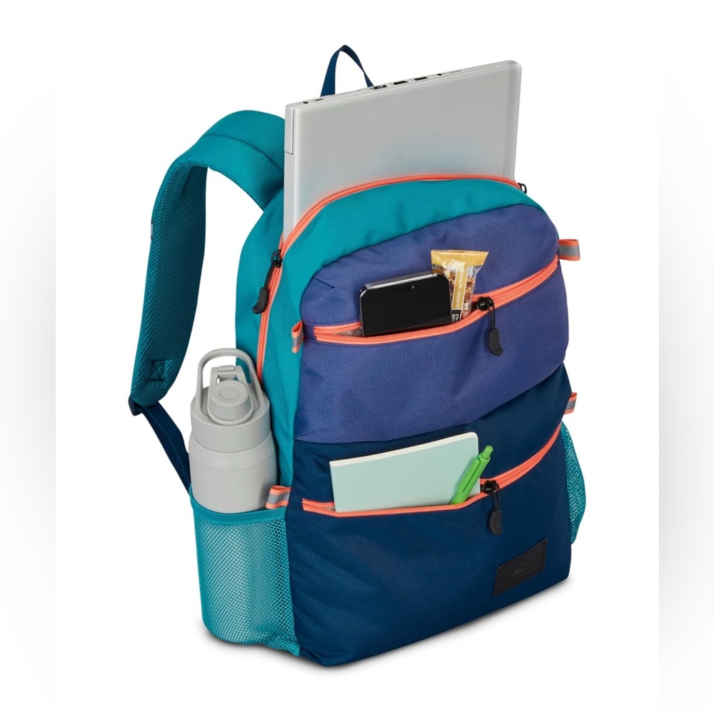 Blue and Teal High Sierra Everclass Backpack Book bag